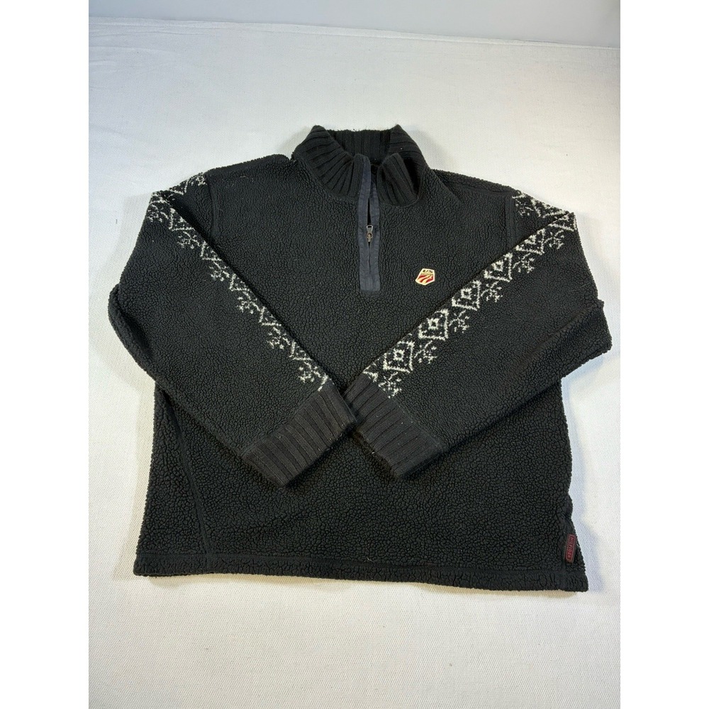 Vintage Unisex Tommy Hilfiger U.S. Ski Team Sherpa Fleece 1/4 Zip Jacket XL